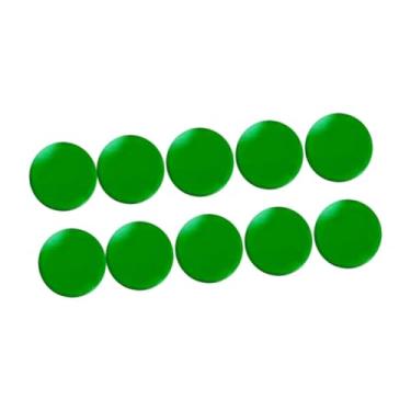 Imagem de oshhni 10 peças de almofadas de ponta de taco de sinuca, substituição de peça de reparo profissional, almofadas de virola portáteis, acessório de bilhar para, Verde