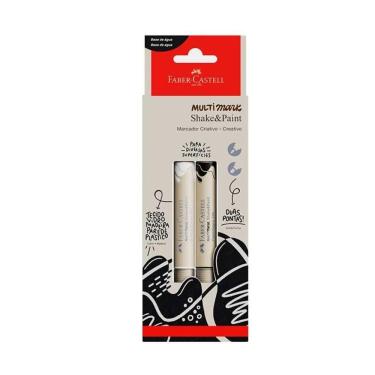 Imagem de Marcador permanente Multimark Preto e Branco Faber-Castell
