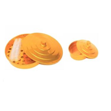 Imagem de Kit Santa Ceia Com Bandeja De 34 Cálices E Pão Douradas