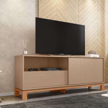 Imagem de Rack Bancada Para Tv Até 55 Polegadas Mondrian Caemmun Sued/freijo