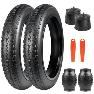 Imagem de ZUKKA Pneu de bicicleta 20/24/26 x 3,0 pneu de bicicleta gordo pacote com 1/2 pneus de substituição dobrável para mountain bike pneus de alta densidade para bicicleta elétrica Snow Beach BMX MTB (24 x