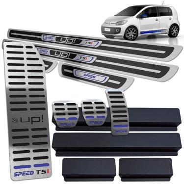 Imagem de Soleira Pedaleira Descanso Preto Alto Relevo Up Tsi Speed