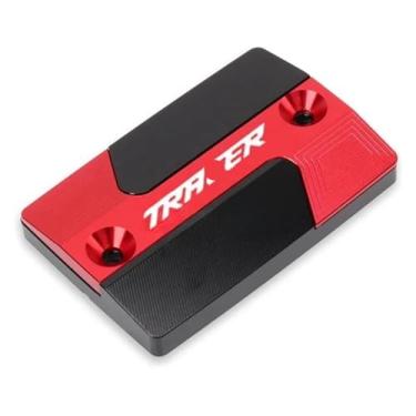 Imagem de Tampa do tanque de fluido do reservatório de freio dianteiro CNC para motocicletas compatível com Y&AMAHA MT-09 Tracer 900GT MT-07 Tracer 700GT MT07 MT09 (Red-Tracer)