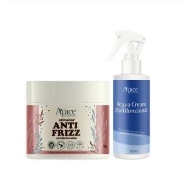Imagem de Kit Ativador Anti Frizz e Acqua Cream Cond Apice Cosmeticos