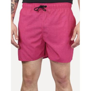 Imagem de Short Reserva Masculino Beachwear Basico Textura Rosa, M/M