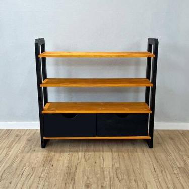 Imagem de Aparador de Madeira Pinus Linea de 4 Prateleiras Ample com 2 Gavetas C