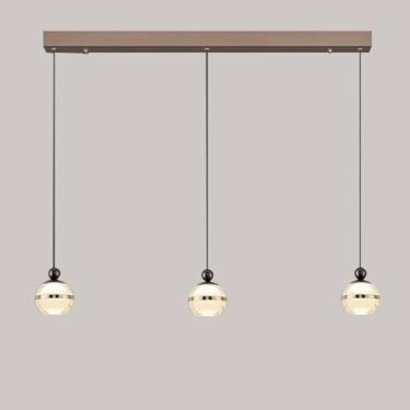 Imagem de Lustre de alumínio Nordic Modern Led Pendant Light Altura ajustável Luz suspensa para cozinha Ilha Sala de estar Quarto Cabeceira Sala de jantar Corredor Luminária de teto (6000k Luz branca,