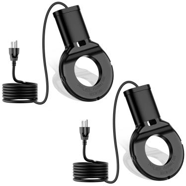 Imagem de 2 * Aquecedor de água de galinha submergível de alumínio fundido de 500 W para tanque de gado aquecedor de banho de pássaros de inverno preto