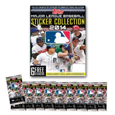 Imagem de Topps MLB 2014 Kit de adesivo e álbum