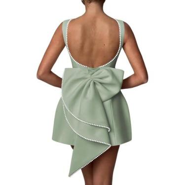 Imagem de Vestido de festa Aosadin Mini para mulheres, convidada de casamento, P