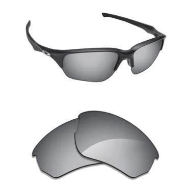Imagem de Alphax Lentes de reposição espelhadas de titânio prata não polarizadas para óculos de sol Oakley Flak Beta OO9363
