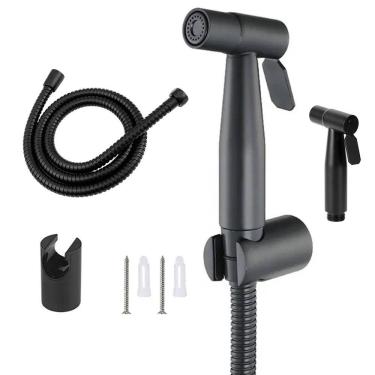 Imagem de Ducha Higienica Banheiro Box Chuveirinho Lavabo Privada Mangueira Flexivel Higienizaçao Casa Apartamento Limpeza