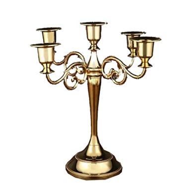 Imagem de Mesa de vela europeia retro casa incenso mesa castiçal luz de vela americana decoração de jantar ornamentos nórdicos (D 31 * 37 cm)