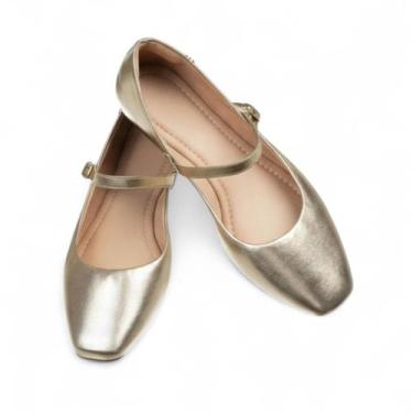 Imagem de Sapatilha Feminina Estilo Básico Mary Janes Sapato Feminino Boneca com