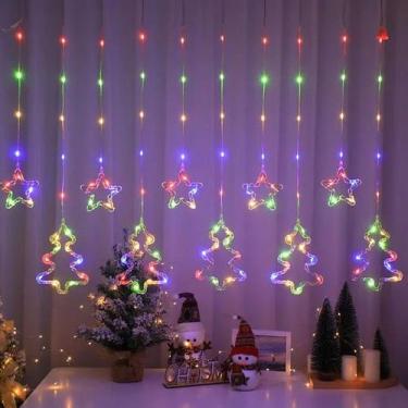 Imagem de Cascata 138 Led's com Formatos 220v-110v 3M Luzes Natal Festa Bivolt -