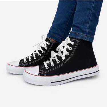 Imagem de Tênis Botinha Feminino All Hoister Cano Alto Star Masculino Bota Escol