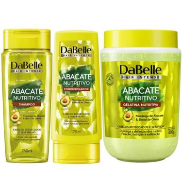 Imagem de Kit Dabelle Abacate Nutritivo Shampoo 250ml Condicionador 175ml Gelati