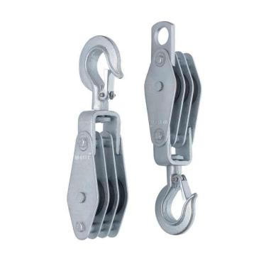 Imagem de Moitão Cadernal 970Kg 3 Roldanas 60x12,7mm Par Worker