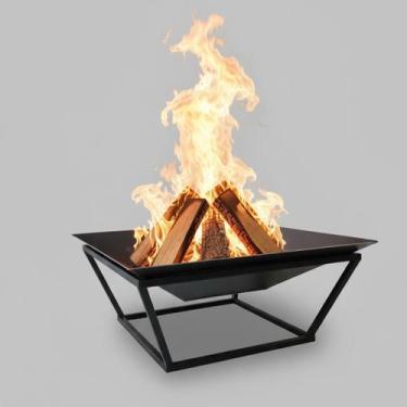 Imagem de Lareira Para Jardim 70cm Externa A Lenha Portátil Fire Pits - Lazer e 