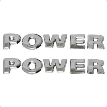 Imagem de Par Emblema Adesivo Power Para Gol G4 G5 G6 - Marçon