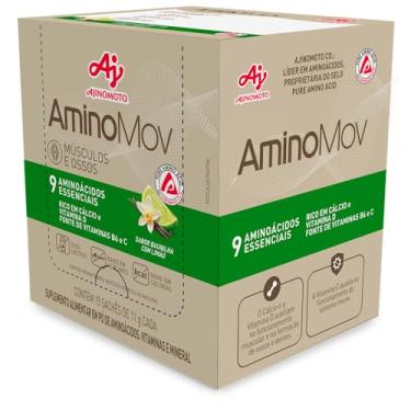 Imagem de AMINOMOV 15 SACHÊS - SABOR BAUNILHA COM LIMÃO- AJINOMOTO