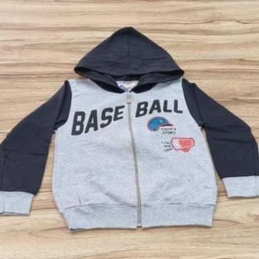 Imagem de Jaqueta Infantil Masculina Inverno Com Capuz Base Ball 8-Masculino