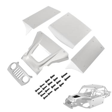 Imagem de H10 Optic Body, Aluminum Body Panel Kit for Vanquish H10 Optic Sparco Yokohama RTR 1/10 RC Crawler Upgrades Parts (White)