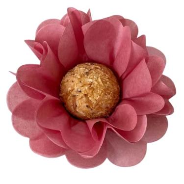 Imagem de 50 Forminhas Flor Doces Finos Super Volume Tons de Rosa (rosa velho claro)