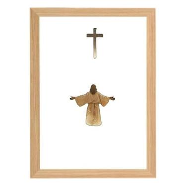 Imagem de MotiveTech Lâmpada de Jesus, Lâmpada de Pintura de Arte Cristã Inspiradora, Presente para Meditação E Oração, Imagem de Luz de Jesus 4D para O Natal em Casa, Style a, Tamanho real