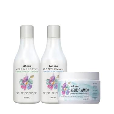 Imagem de Kit Shampoo, Condicionador e Leave in Melhor Amigo 300g