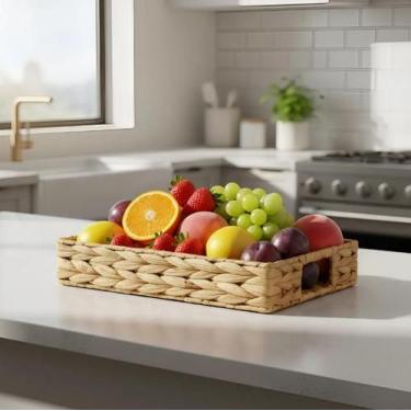 Imagem de Bandeja Decorativa Multiuso Servir Retangular - TUUT