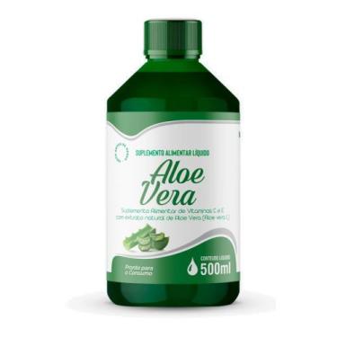 Imagem de 10 Aloe Vera Pura Extrato Líquido Legítima Babosa 500ml Chá Suco Bebid