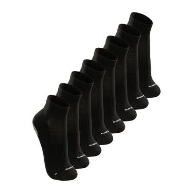 Imagem de Kit com 8 Pares de Meias Antiderrapante Pilates Lupo 3310-003, Preto, 
