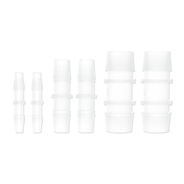 Imagem de Generic Encaixe de mangueira de plástico 3/40.6 cm 3/20.3 cm 5/20.3 cm em forma de I conector de tubo de 2 vias transparente 1 conjunto