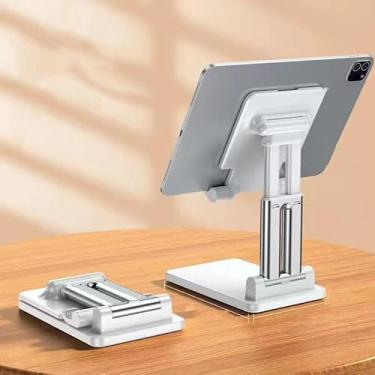 Imagem de Suporte de tablet sólido e resistente, suporte giratório de 360°, suporte de telefone ajustável, compatível com iPhone, iPad, Surface Pro, monitor portátil de 7 a 15,6 polegadas, super resistente