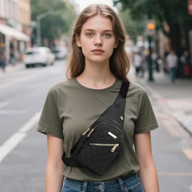 Imagem de Mochilas transversais com tiracolo, mochila de ombro antifurto, bolsas de peito de motocicleta, bolsa de mão única com alça, Preto, F, Casual