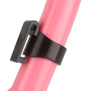 Imagem de ZJchao Tubo de Respiração para Snorkel a Seco, Tubo de PVC Flexível de 42 Cm, Equipamento de Mergulho para Adultos de Snorkel Com Válvula de Drenagem Dupla para Mergulho Com, Autônomo e Livre (Rosa)
