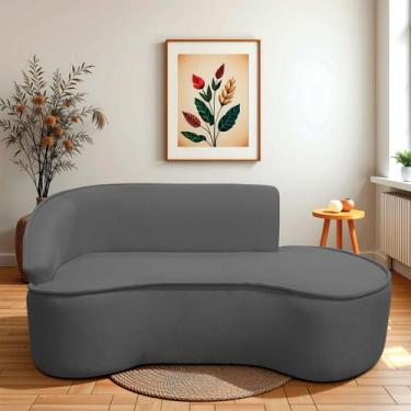 Imagem de Divã Recamier Curvo Sala de Estar Recepção Marrocos 180cm Lado Direito