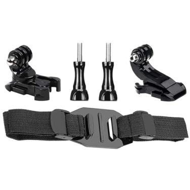 Imagem de Kit de suporte de capacete oco compatível com GoPro Hero 13 12 11 10 9 8 7 6 5, para Insta360 Ace Pro/X4/X3/X2, para DJI Action 5Pro/4/3/2, para câmera de ação Yi - Acessório de alça de fixação de