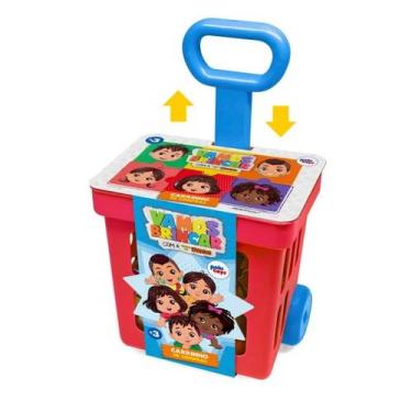 Imagem de Carrinho de Compras Turma da Mônica  24 Peças  Vamos Brincar e Aprende