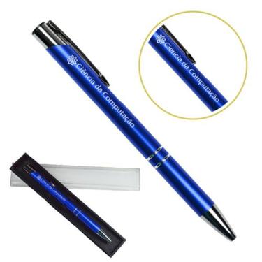 Imagem de Caneta Personalizada Coloridas Cursos Metal Profissional Ciência da Co