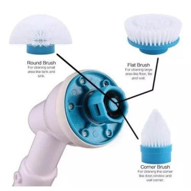 Imagem de Esfregão Escova De Limpeza Vassoura Elétrica Mop Elétrico Giratoria Sp