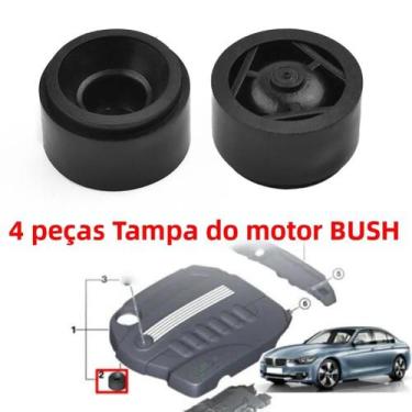 Imagem de Bucha De Borracha Para Tampa Do Motor BMW 4 Peças Para 1 2 3 4 5 7 X1 