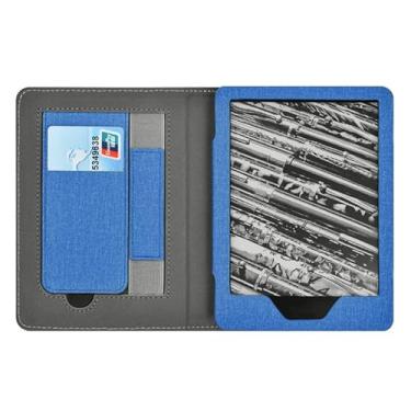 Imagem de Akacy Padrão pintado com alça capa protetora de couro PU para Kindle Paperwhite de 6,0 polegadas 11ª geração lançado em 2022/2024 (Modelo: C2V2L3/RS23CV) (20)
