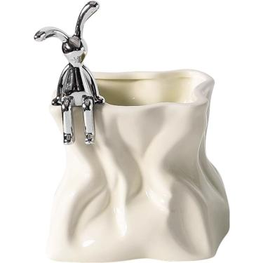 Imagem de Porta-canetas de cerâmica Porta-lápis Pen Pot Desktop Organizer