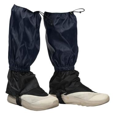 Imagem de YELARXI Polainas de perna, polainas de neve para caminhadas à prova d'água ajustáveis e leves para botas de neve com alça para os pés - Adequado para (sapatos de neve/caminhada/caça/escalada), 45,7 cm