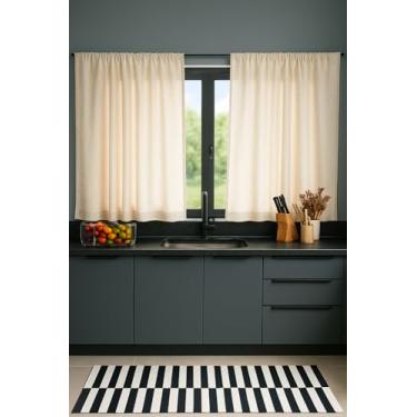 Imagem de CORTINA DE COZINHA PIQUET 3,00 (L) X 1,20 (A) - COZZY (Bege)