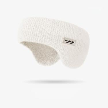 Imagem de Faixa de cabeça moderna 2 em 1 de alta elasticidade, quente e macia, para mulheres, protetores de ouvido versáteis para esportes ao ar livre e uso diário