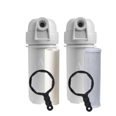 Imagem de Filtro de Água Duplo, Polipropileno e Carvão Ativado, Kit com 2 Unidades