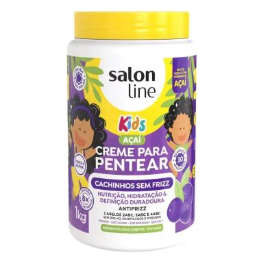 Imagem de Creme para Pentear Açai Kids Cachinhos sem Frizz Salon Line 1kg